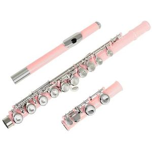 Dwarsfluit Muziekinstrument 16 gaten kopernikkel fluit gesloten gat C-toon roze fluit met E-mechanisme