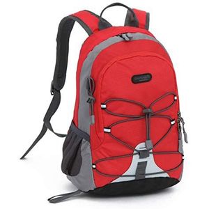 AUXDIQ Rugzak 10 liter waterdicht outdoor sport camping pack bergbeklimmen klimmen rugzak trekking dagrugzak voor kinderen meisjes jongens, Rood kind, 10 Litre, rug