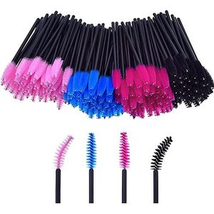 Wimper, 200 stuks mascara toverstaf, wimperborstel met buigbare kop, wimperapplicator, wenkbrauwborstel voor verlengingen,