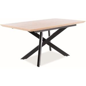 Casa Padrino designer dining table gray/black 160-210 x 90 x H. 76 cm - Extendable Kitchen Table with Tempered Glass Ceramic Table Top