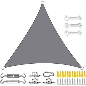 Outdoor Tuin Patio Party Zonnebrandcrème Luifel Achtertuin Dek Patio Zonnezeil 98% UV Blok For Tuin Patio Gazon (Color : Gray, Size : 3x3x3m)