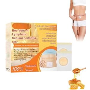 BeeVenom lymfedrainagepleister om af te vallen, BeeVenom professionele lymfedrainagepleisters om af te vallen, bijengif lymfedrainage afslankpleisters, bijengif afslankpleisters (10 stuks/1