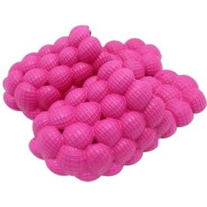 Sandalen, Comfort Bubble Soft EVA platte slippers for dames Doucheschoenen(Rosy Red,46 EU)