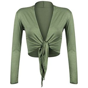 Glamexx24 elegant Bolero damesjack met lange mouwen Made in Italy