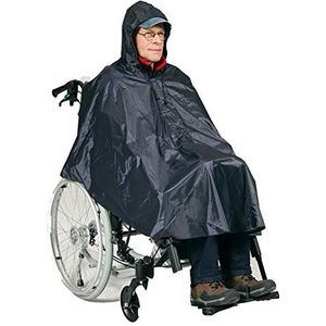 Regenponcho - Marineblauw - Rolstoel en/of Scootmobiel