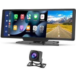 MC Carplay Scherm - Navigatiesysteem Auto - 10 Inch - Carplay Draadloos - Apple CarPlay & Android Auto - Met Achteruitrijcamera