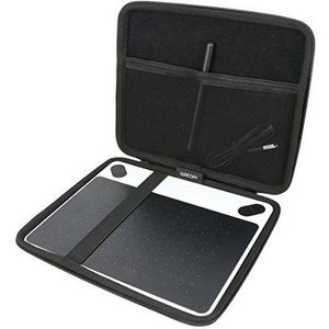 Khanka Harde hoes + antifouling handschoen voor CTL-672-N/voor Intuos M Pen/Mobiel Tekentablet Case Beschermhoes (voor Intuos M)