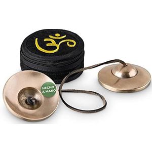 Tibetaanse kaneel [Ø 7,5 cm], heldere klei, mat zonder symbolen, voor meditatie (tha), geluidsmassage en geluidstherapie