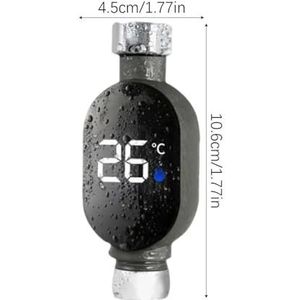 Douchetemperatuurmeter, Douchetemperatuurmeter LED Digitaal Display Badwater Waterdichte Slimme Monitor For De Badkamer Voor thuis en in bad