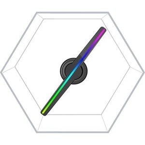 3D Hologram Led Fan Display In Case Draagbare 3d Hologram Fan Reclame Machine Mobiele APP 3d Hologram Led Fan Met Cove