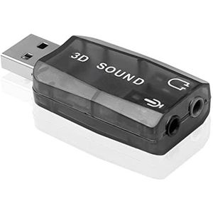 Externe Usb Naar 3.5mm Mic Hoofdtelefoon Stereo Headset 3D Geluidskaart Adapter Voor Speaker