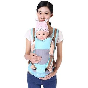 Baby Carrier Hip Seat Ergonomische Hipseat Baby Carrier Afneembare Ademende heupstoel voor Novice Mom & Dad, 0 tot 36 maanden (kleur: blauw)