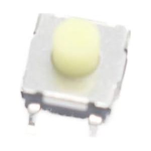 PABVRPYT 10 stuks 6 x 6 x 3,1 / 3,4 / 4,3 / 5 mm 4-pins SMD waterdichte tactiele schakelaar micro-drukknop aanraakschakelaar blauw wit (kleur: blauw, maat: 6 x 6 x 5 mm)