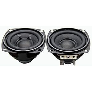 Luidsprekerschijf voor alle respect Pakket van 2 2,5 inch 4 ohm 10 W neodymium fullrange luidsprekers DIY zwart 66x66x37 mm