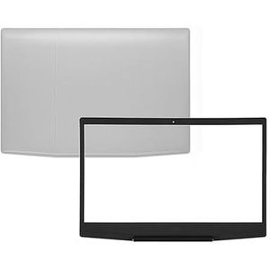 Zilveren LCD-achterkant bovendeksel + voorrand compatibel met Dell Inspiron G5 15 5500 G5 SE 5505 laptop