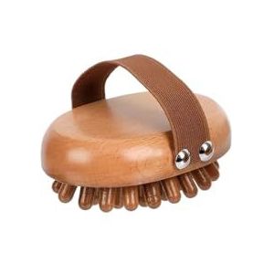 XIOKLM Lichaam Anti Cellulite Borstel Kalmerende Houten Essentiële Olie Spa Luchtkussen Massage Haar Kam Hoofdhuid Massage Borstel (A)