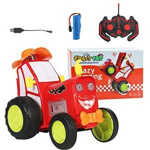 RC auto's speelgoed | Direct Charge RC Stunt Autolichten Dansen RC Auto Automatische Auto Speelgoed - Rotatie Stuntauto voor Jongens Meisjes Zhenjue