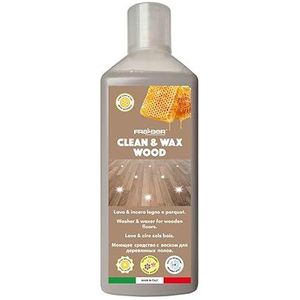 Clean&Wax Wood wasmiddel met was voor parket, laminaat en houten vloer, 1 liter, 1 stuk