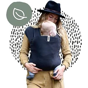 Cuddie Baby Draagdoek - Premium Organic Baby Draagdoek gemaakt van Bio Katoen - Draagdoek voor Newborns tot 15 kg - Baby Wrap en Reis Carrier - Unisex - (Antraciet)