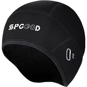 SPGOOD Fietsmuts Winter Warme,Winddichte Ondermuts voor de Fietshelm,Skihelm,Klimhelm, Dames en Heren Helmmuts Met/Zonder Brilopening voor Fietsen,Ski,Hardlopen,Outdoor
