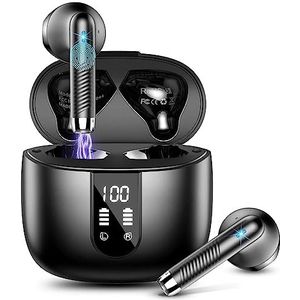 Draadloze oordopjes, Bluetooth 5.4 hoofdtelefoon NIEUWE Draadloze Hoofdtelefoon met 4 ENC Microfoon, 56H Bluetooth Oortelefoon in Ear Ruisonderdrukking Diepe Bass, Mini Oordopjes Bluetooth Oordopjes