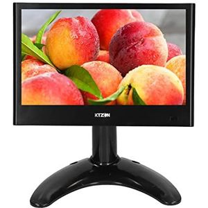 7 Inch Draagbare Kleine Monitor, Mini-scherm Tweede Monitor voor Pc/tv/Raspberry PI/camera, IPS 1024x600 Pixel, Ondersteuning voor USB/VGA/AV+L/R-ingang, met Afstandsbediening en Ingebouwde Luidspreke