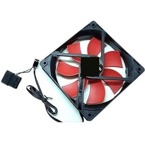 120mm PC-behuizingventilator 12V, 1000 RPM, 3-pins & 4D-connector, 120x120x25mm voor computerkoeling