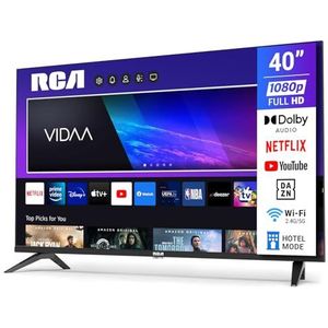 RCA VRS40FQ1 Smart TV 40 - inch (100 cm) FHD - TV met WiFi, Triple Tuner (DVB - T/T2, DVB - C, DVB - S/S2), App Store, Prime Video, Netflix, YouTube, DAZN, Disney+ [RVSmart 2024]