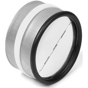 neverest® RKI 125 mm Professionele Terugslagklep met inline veerbelasting verzinkt staal met afdichtingsrubber aluminium kleppen