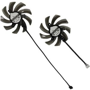 Grafische kaartventilator, GPU-koeler, 2 stuks TH9210S2H-PAA01/FDC10H12S9-C/GA91S2U, voor EMTEK RTX 2060 voor SUPER voor STORM X voor DUAL voor BASIC(9mm Plug TH9210S2H)