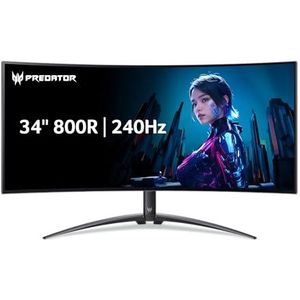 Acer Predator X34 | 34"" UWQHD 3440 x 2440 OLED 800R gebogen gamingmonitor | AMD FreeSync Premium Pro | 240Hz | 0,01ms | VESA DisplayHDR True Black 400 | KVM-switch | USB Type-C, DP 1.4 & 2 x HDMI 2.1