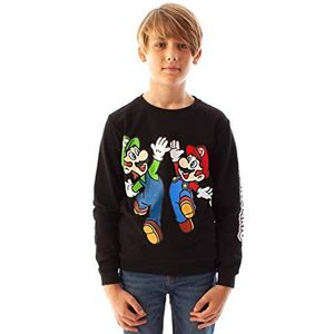 Super Mario Sweatshirt Jongens Luigi Karakter Gamers Lange Mouwen Kids Jumper 7-8 jaar