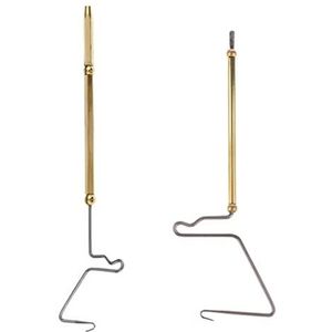 2 stuks Finishers Garde in roestvrij staal en messing vliegbindgereedschap Garde