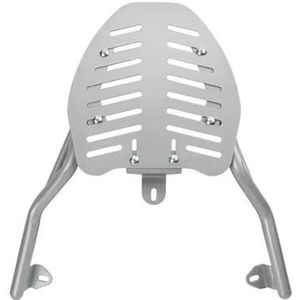Bagagerek Motorfietsen Universele Staartkastbeugel Motorfiets Achterbagagerek Aluminium Kofferbak Verstelbare Vaste Beugel Bagagedrager Ondersteuning Plank(Zilver)