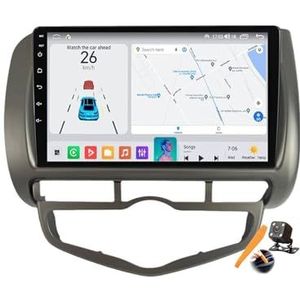 Y300s,YLOXFW Android 15.0 Autostereo Vervanging voor Jazz City 2002-2007 Radio GPS Sat Navi 9'' Cartablet Multimedia Video Player FM BT Ontvanger met 4G WiFi Android Auto Carplay