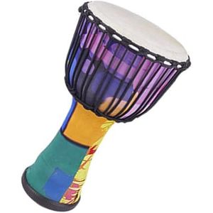 Afrikaans Trommel Instrument 11-inch Verstelbare Afrikaanse Trommel PVC Indonesische Schapenvacht Lichtgewicht Volwassen Stoffen Kunst Afrikaanse Trommel Professionele Afrikaanse Trommel (Color : B)