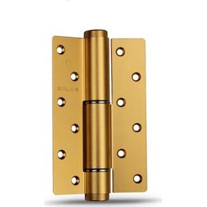 Door Hinges, 7 Inch Zelf Dichte Buffer Hydraulische Onzichtbare Deur Scharnieren 85Kg Zware Mute Openslaand Automatische Dichte Scharnier (Color : Silver)