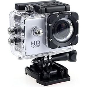 Actiecamera's Sport DV Mini, 1080p Action Camera, Outdoor Helm Onderwater Waterdichte Camera, Camera Video Registratie 2.0 Inch Action Camera 4K Waterdichte en duurzame behuizing (Size : White lampsh