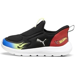 PUMA Fun Racer Slip on Sneakers voor kinderen, uniseks, Black-Lemon Sherbert Team Royal, Puma Black Lemon Sherbert PUMA Team Royal, 11.5 Little Kid