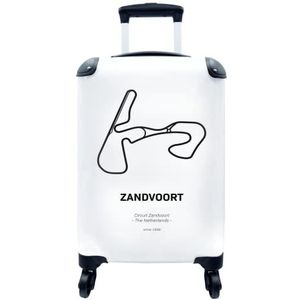 MuchoWow® Koffer - Circuit Zandvoort - Formule 1 - Past binnen 55x40x20 cm en 55x35x25 cm - Handbagage - Trolley - Fotokoffer - Cabin Size - Print