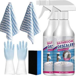 Multipurpose Bathroom Foam Cleaner, Bathroom Cleaning Stubborn Stains Cleaner, Multipurpose Cleaning Spray for Bathroom (2 PCS)