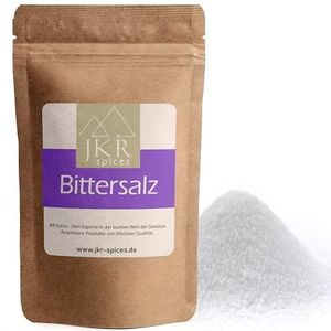 JKR Spices Epsom zout 1000 g, voedselveilig magnesium-sulfaatgehalte, MgSO4 in CO²-neutrale hersluitbare zak