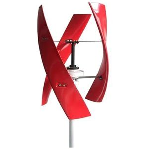 Windturbines, 10KW Verticale Windturbine Generator for Thuis 10000W 12V 24V 48V Lage Geluidsvrije Energry windmolen Lage Windsnelheid Startende Windturbines(Rosso,48V)