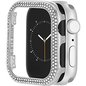 Anne Klein Premium Crystal Bumper, compatibel met Apple Watch, naadloze pasvorm, eenvoudige installatie, bumper voor Apple Watch, zilver, Zilver