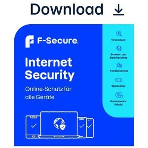 F-Secure Internet Security für alle Geräte [3 Geräte - 1 Jahr] [Vollversie]