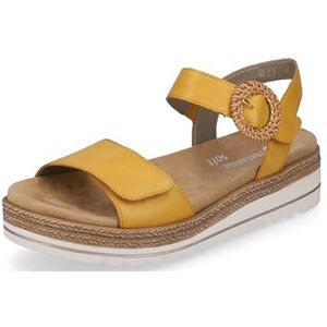 Remonte Dames D0Q52 sandalen, geel / 68, 39 EU, geel 68, 39 EU