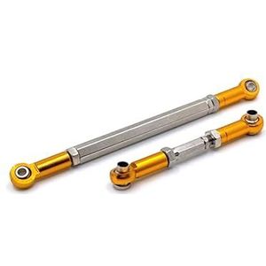 Metalen Vooras Stuurstang Upgrade Stuurstang for MN Model 1/12 MN82 LC79 MN78 RC Auto Onderdelen(Gold)