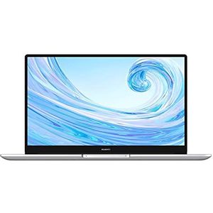 Huawei MateBook D 15 2020 Laptop 39,6 cm (15,6 inch), 1080p FHD (Intel Core i5-10210U, RAM 8 GB, SSD 256 GB, Windows 10 Home, Franse AZERTY), zilverkleurig
