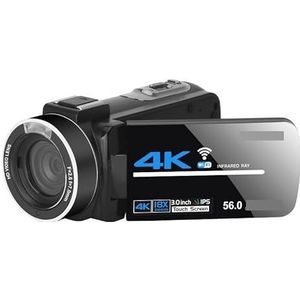 Videocamera Vlogcamera Recorder Digitale camera 4k-camcorder Videocamera Live streaming Nachtzicht 58MP Fotografie Digitale camera's Vlog-opname(NO SD Card,Standard)
