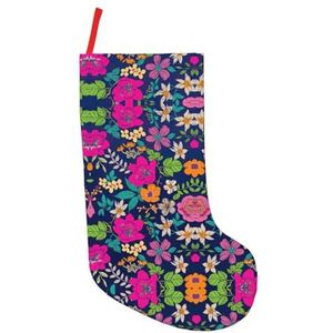 Bloemen Print Kerst Kousen,Vakantie Party Decoraties